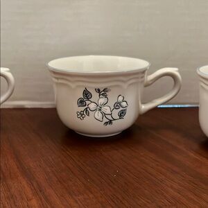 Covington Avondale pattern coffee mugs.